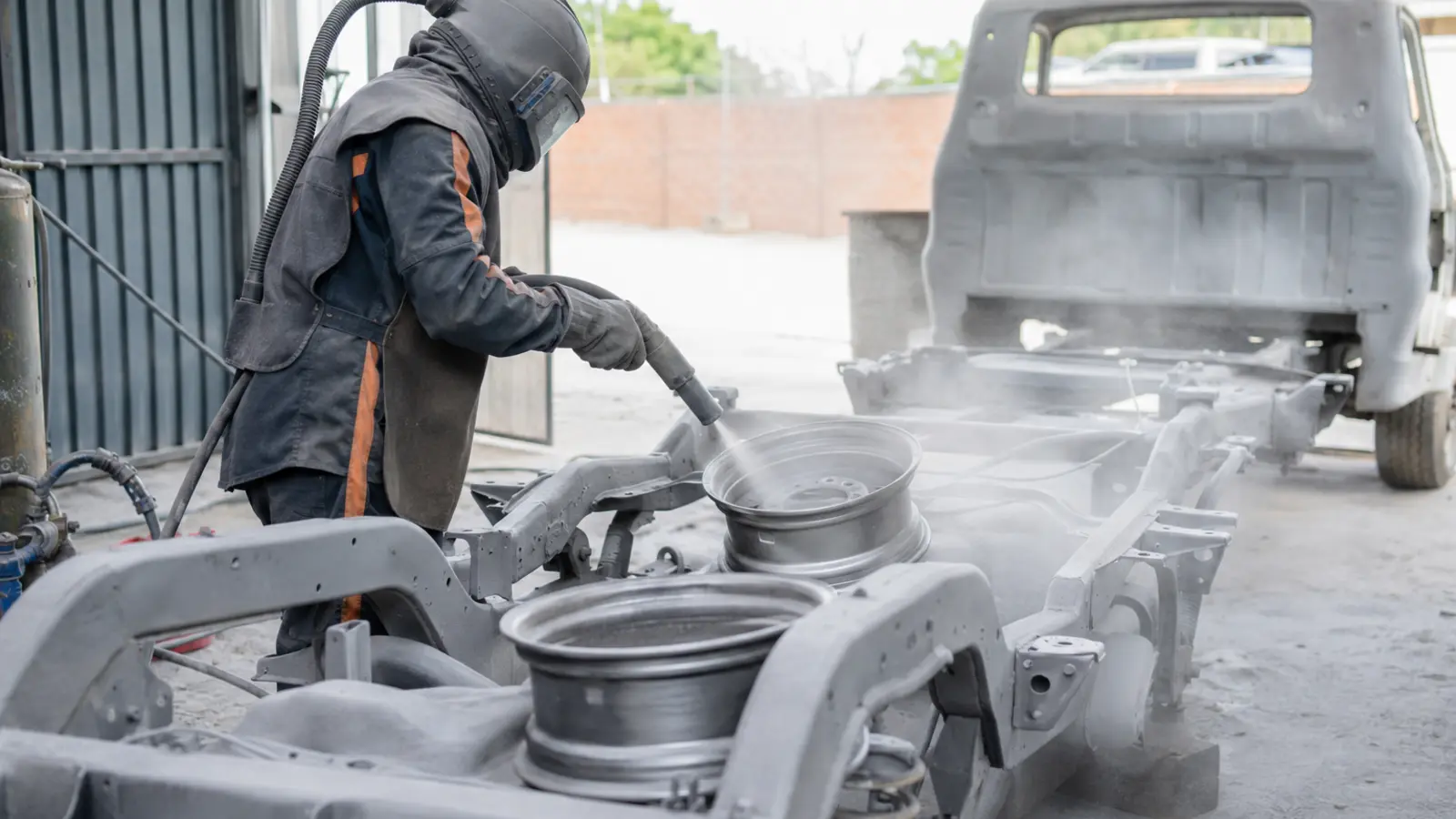 Vehicle chassis sandblasting in Rustenburg